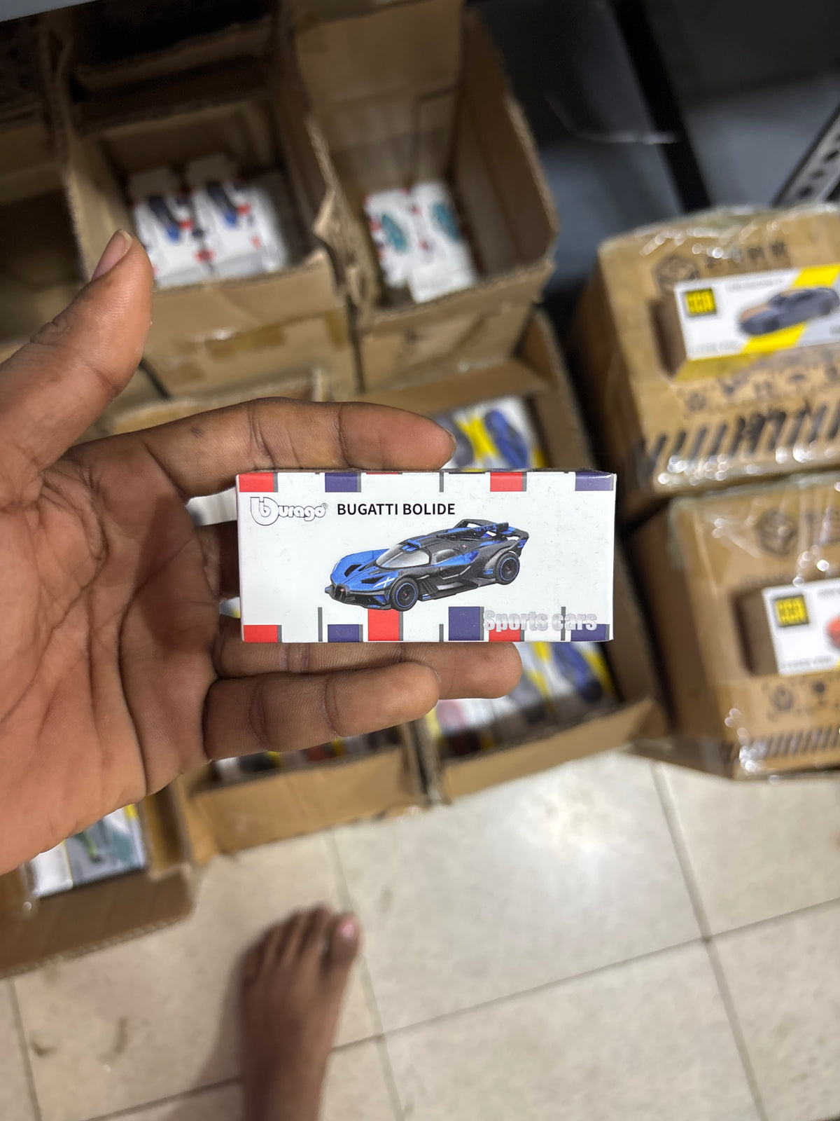 Bburago 1:64 Scale Bugatti Bolide blue Diecast Model Car