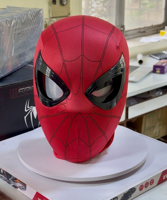 Spider-Man Costume Cosplay Manual Mask With Jaw Control