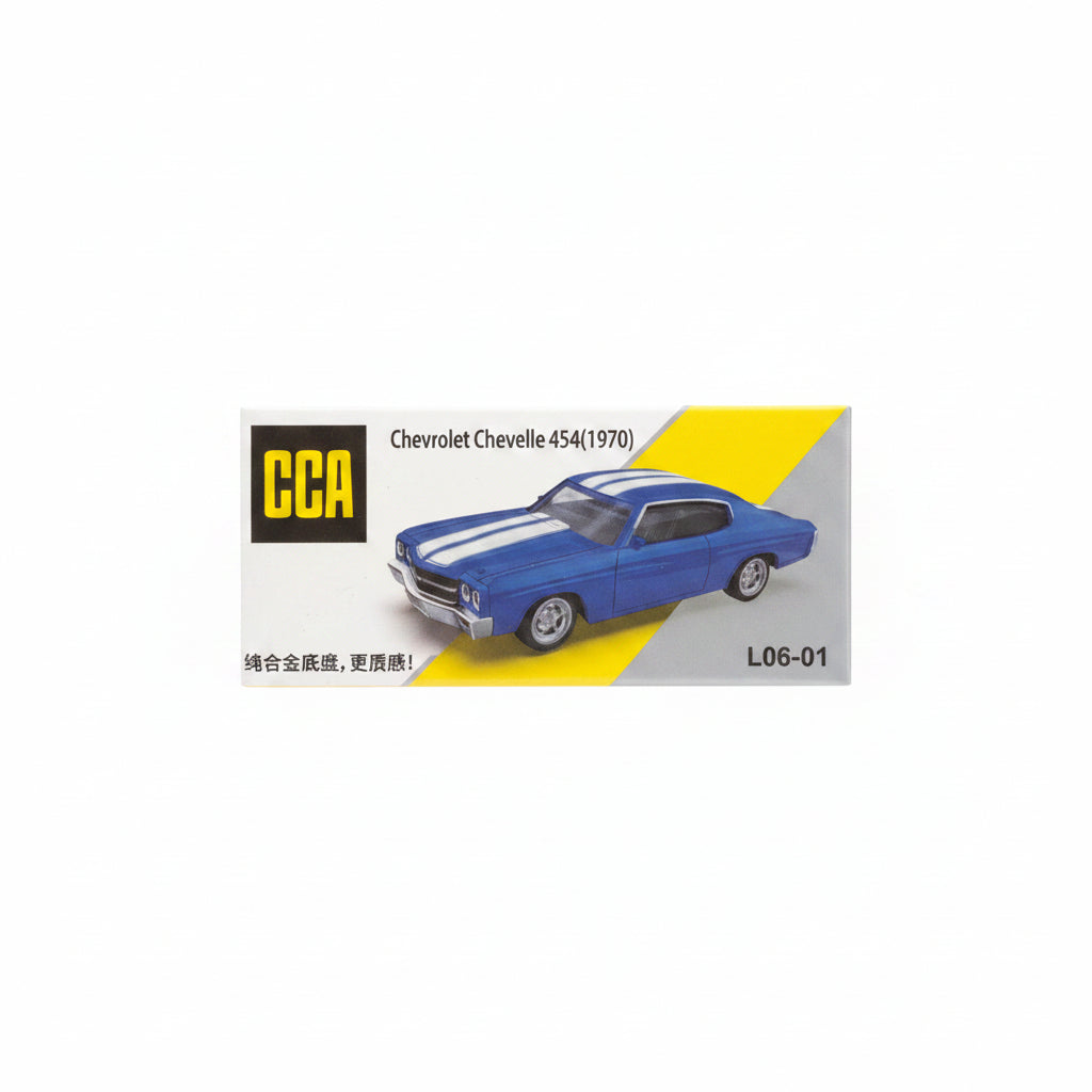 CCA 1:64 Chevrolet Chevelle 454(1970) | Blue |Premium Official Licensed Diecast Car