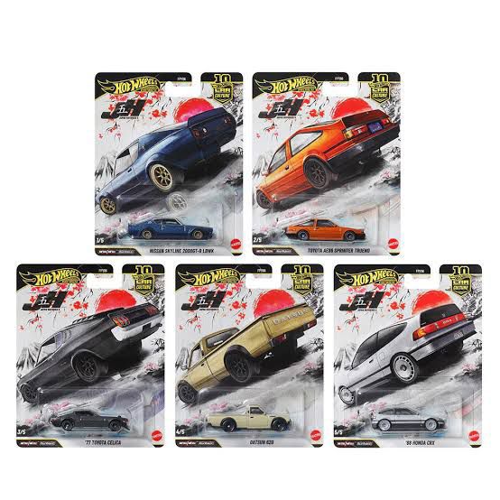 Hot Wheels Premium Car Culture Japan Historics 5 pcs Set (Net Price-925/Pc)