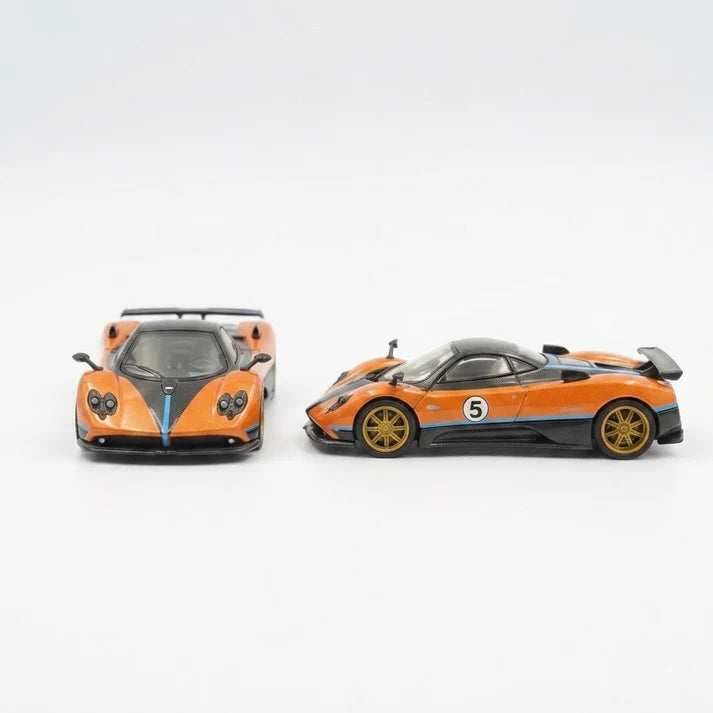 PosterCars | Pagani Zonda F | Orange | 1:64 Scale | Diecast Model Car