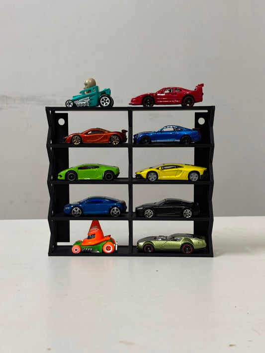 Hot Wheels 1:64 Diecast Display Stand – 10 Rack Car Display Stand (Cars Not Included)