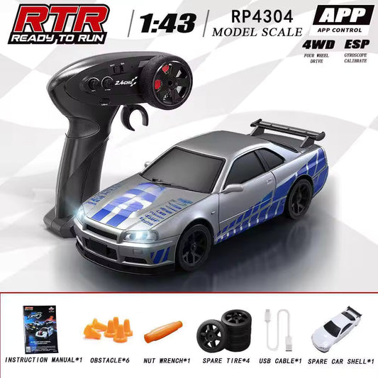 HB Toys RP4304 1:43 Nissan Skyline R34 RC Drift Car