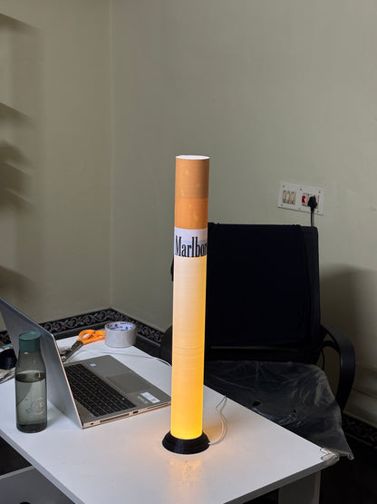 Retro Cigarette-Inspired LED Desk Lamp (5v input , 60CM)| Modern Novelty Ambient Standing Lamp | Warm White Mood Light for Living Room, Bedroom, Gaming Room & Cafe Decor