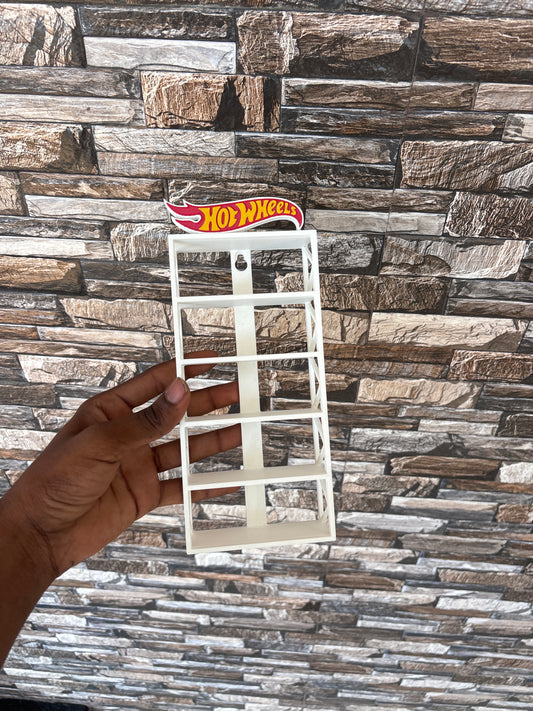Hot Wheels 1:64 Diecast Display Stand – 5 Rack with Hot Wheels Logo (Cars Not Included)