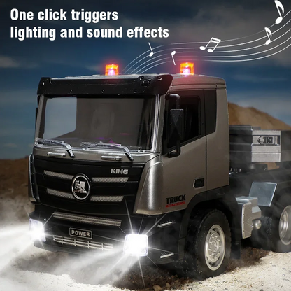 Huina 1318 1:24 RC Flatbed Lowbed Trailer with 9CH