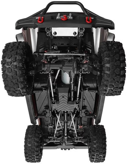 WL-Toys 104020 Bronco 1/10 Scale RC Crawler - 4WD Off-Road Remote Control Car, Electric Winch, 550 Brushed Motor, Dual Speed, High Torque Climbing Vehicle | India Edition (Silver)