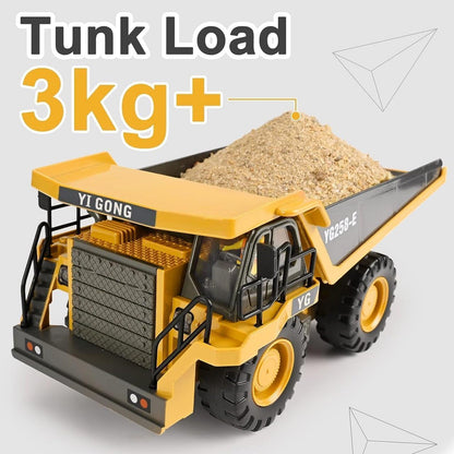 9-CH 1:24 Remote Control (R/C) Construction Dump Truck