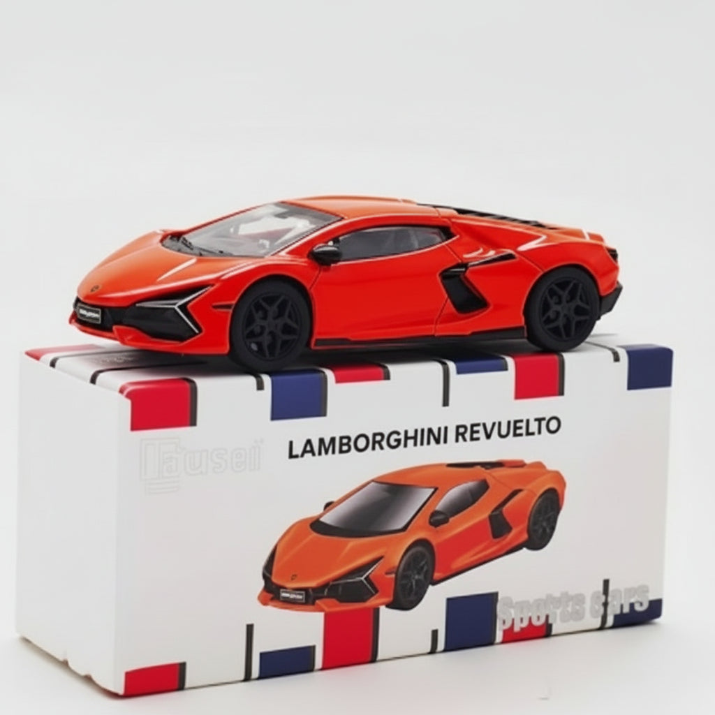 Bburago 1:64 Scale Lamborghini Revuelto Orange Diecast Model Car