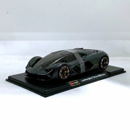 Burago 1:64 Lamborghini Terzo Millennio Grey Diecast Car