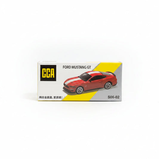 CCA 1:64 FORD MUSTANG GT | Red | Premium Official Licensed Diecast Car