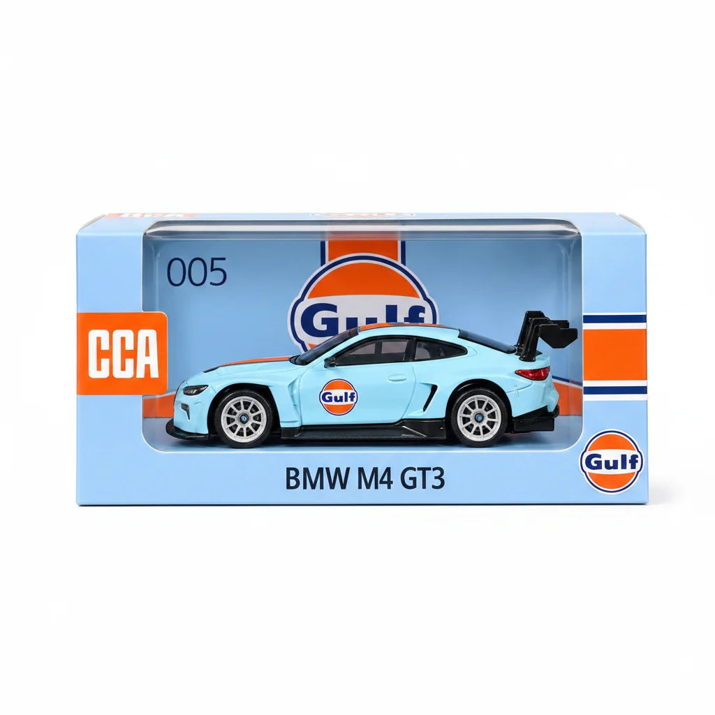 CCA | BMW M4 GT3 Gulf | 1:64 Scale | Diecast Car | Acrylic Display Case