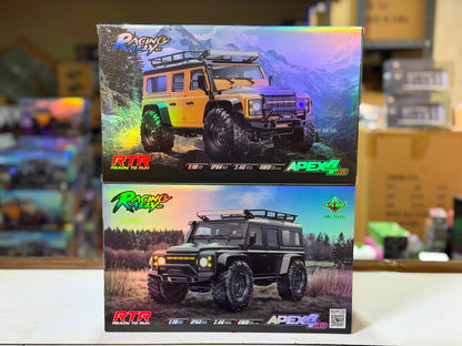 HB-R1607 1/16 Defender RC Climbing Car 2.4G 4WD Off Road Racing Car 15KM/H High Speed Vehicle With Lights (black)