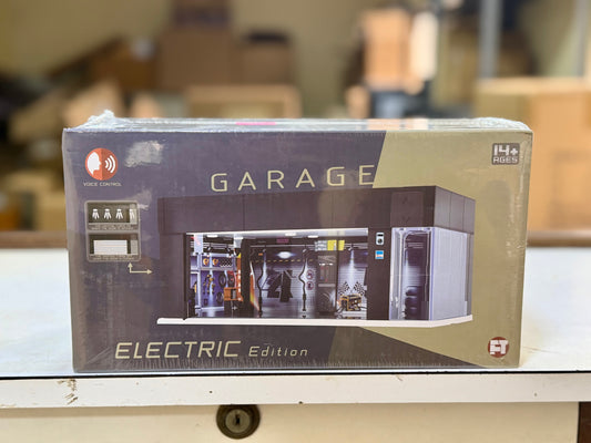 1:64 Scale Diecast Display Case for Hot Wheels Storage with LED Lights Stackable Electric Garage with Voice Control
