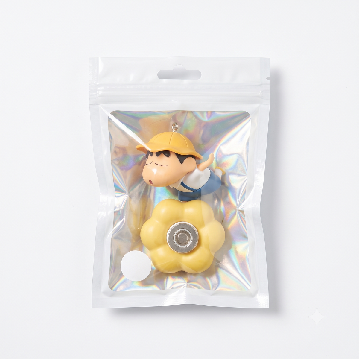 Crayon Shinchan | 6CM | Rotating Figure | Car Dashboard Ornament | Anime Desktop Decor | Stress Relief