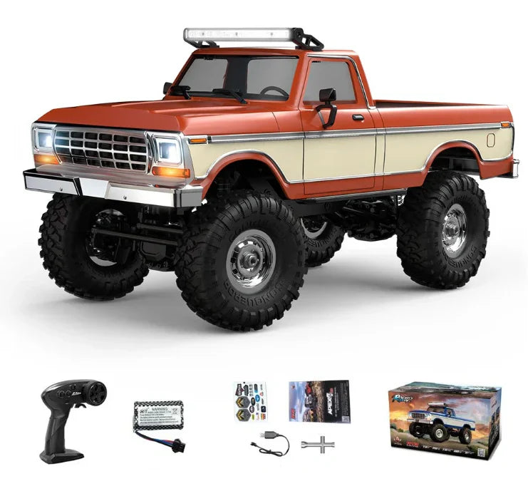 HB R1611 1:16 Retro Ford F150 Orange 4WD RTR Crawling Rc truck
