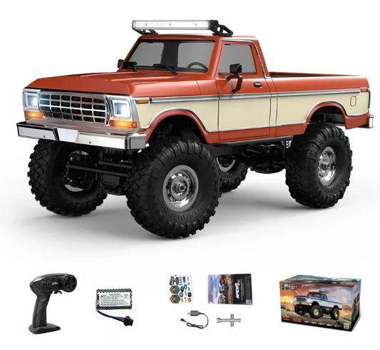 HB R1611 1:16 Retro Ford F150 Orange 4WD RTR Crawling Rc truck