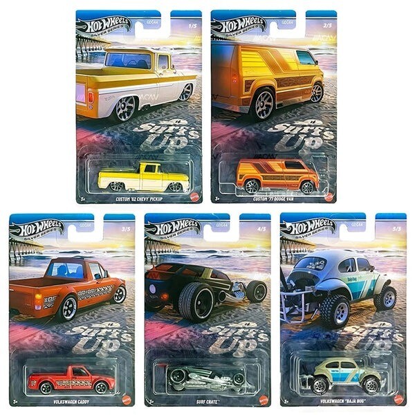 Hot Wheels Silver Series Surfs Up Complete Set of 5 (Net Price-255/Pc)