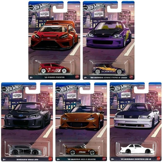 Hot Wheels Silver Series Compact Kings (Set of 5)
