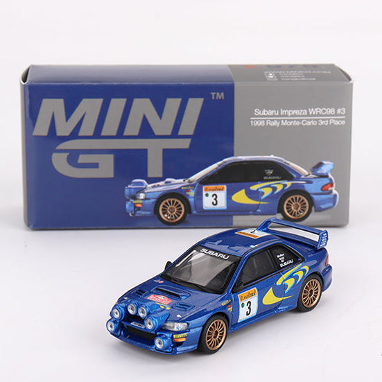 MINI GT #975 1:64 Subaru Impreza WRC98 #3 Diecast Car