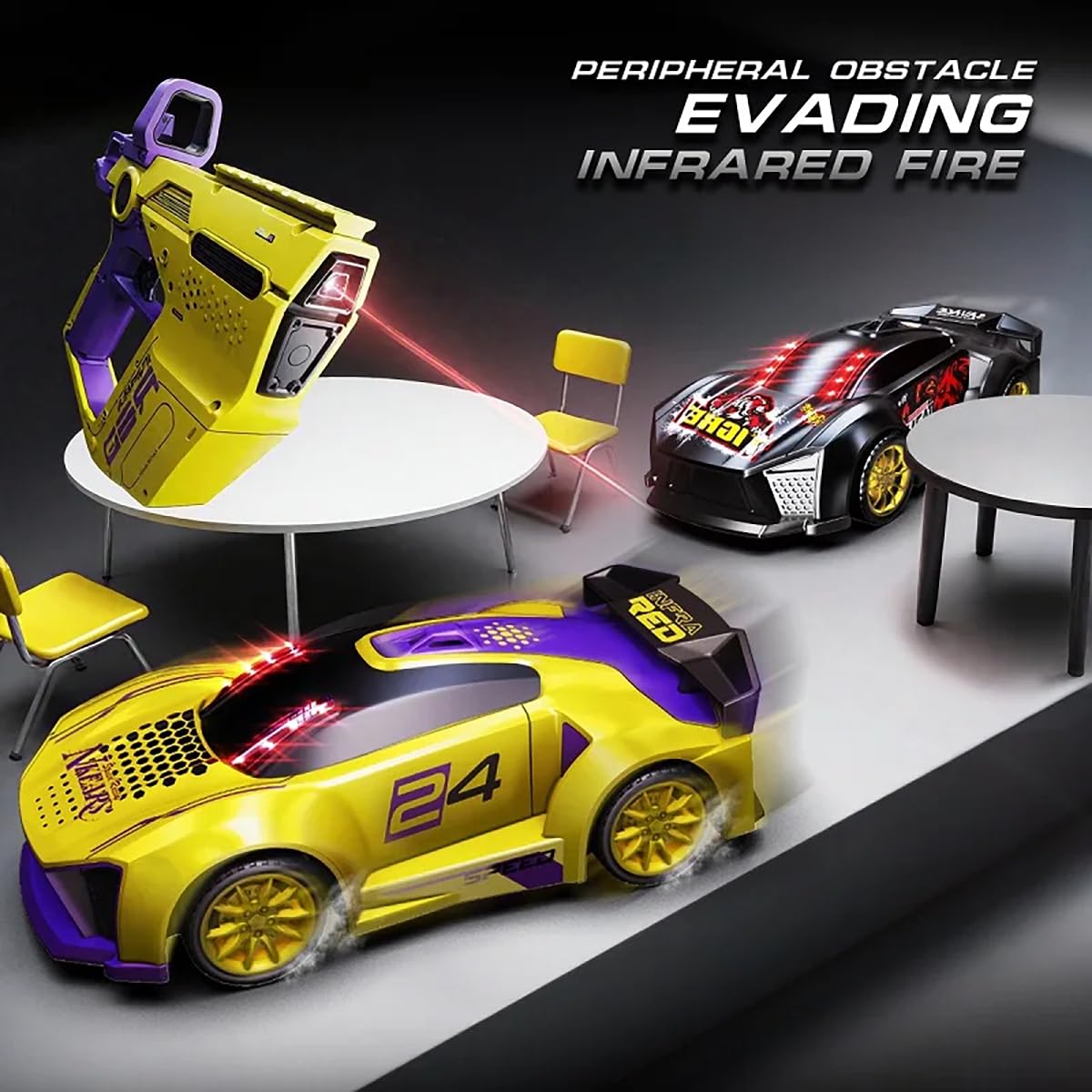 Magicwand 2-Player Infrared Battle RC Car with Dual Remotes