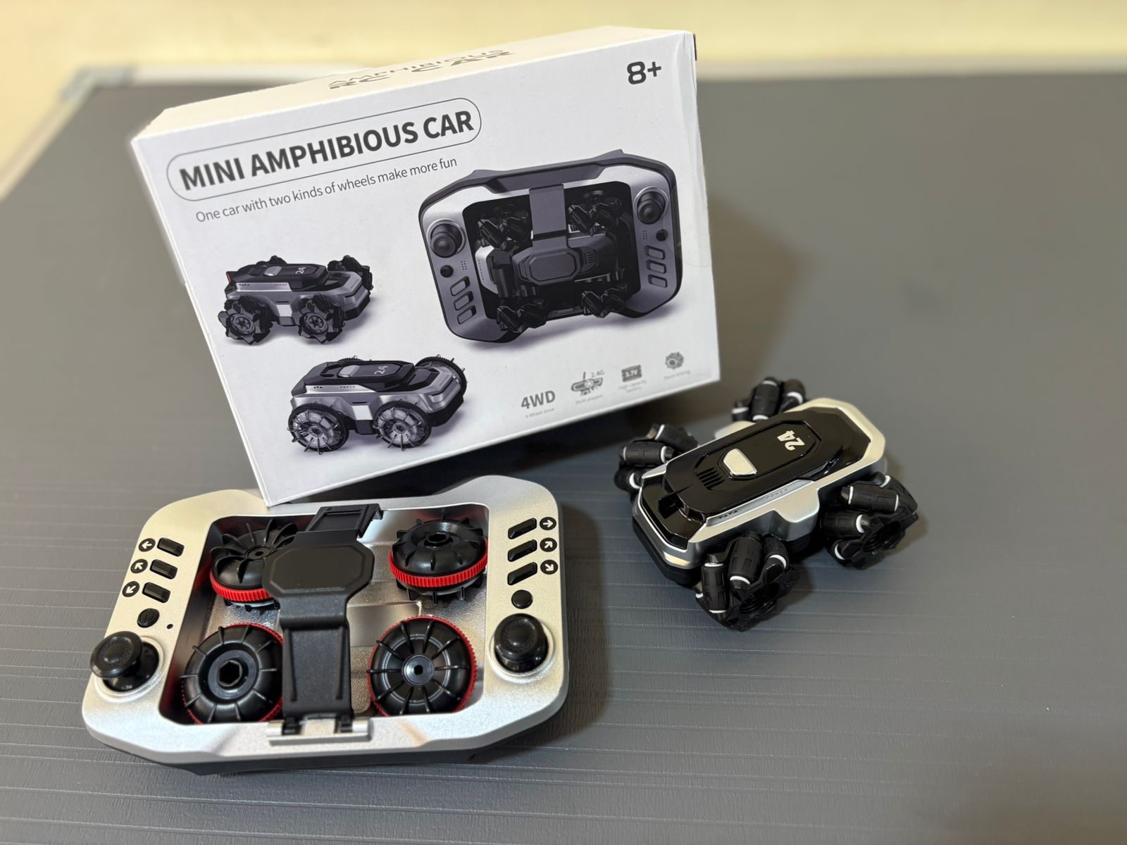 Mini Amphibious Water and Land 360 Degree Drift RC Car