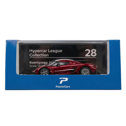 PosterCars | Koenigsegg Jesko Absolut | Red | 1:64 Scale | Diecast Model Car