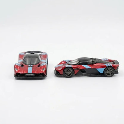 PosterCars | Aston Martin Valkyrie | Red | 1:64 Scale | Diecast Model Car