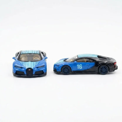 PosterCars | Bugatti Chiron Super Sport | Blue | 1:64 Scale | Diecast Model Car