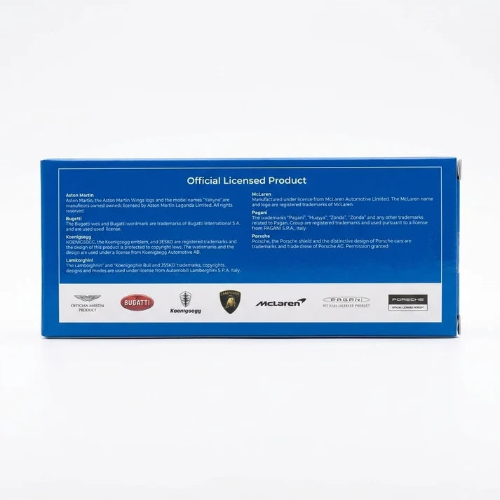 PosterCars | Bugatti Mistral | Blue | 1:64 Scale | Diecast Model Car