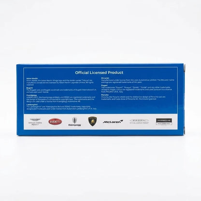 PosterCars | Bugatti Mistral | Blue | 1:64 Scale | Diecast Model Car