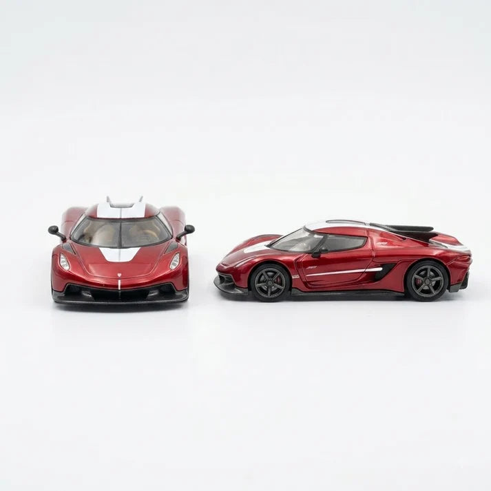 PosterCars | Koenigsegg Jesko Absolut | Red | 1:64 Scale | Diecast Model Car