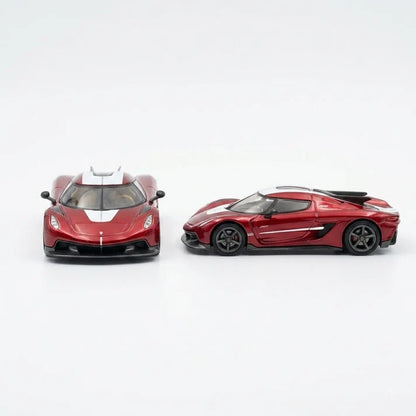PosterCars | Koenigsegg Jesko Absolut | Red | 1:64 Scale | Diecast Model Car