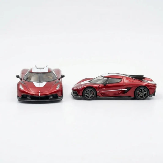 PosterCars | Koenigsegg Jesko Absolut | Red | 1:64 Scale | Diecast Model Car