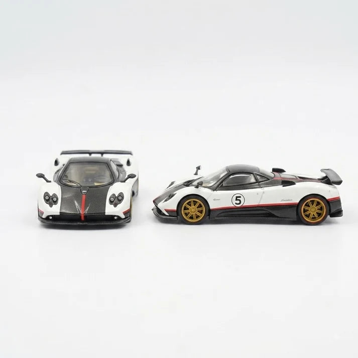 PosterCars | Pagani Zonda F | White | 1:64 Scale | Diecast Model Car