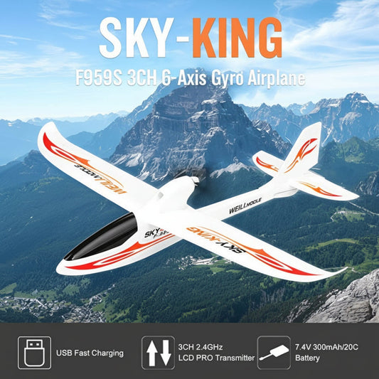 WLtoys F959S Sky King 3 Channel 2.4G Radio Control Airplane