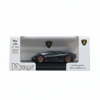 Burago 1:64 Lamborghini Terzo Millennio Grey Diecast Car