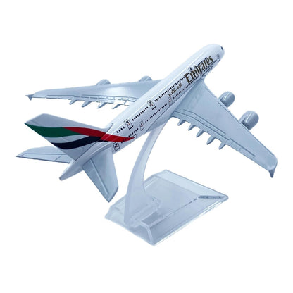 Emirates | Airbus A380-800 | A6-EEJ | 16 CM |  Diecast Metal Airplane Model | Display Stand