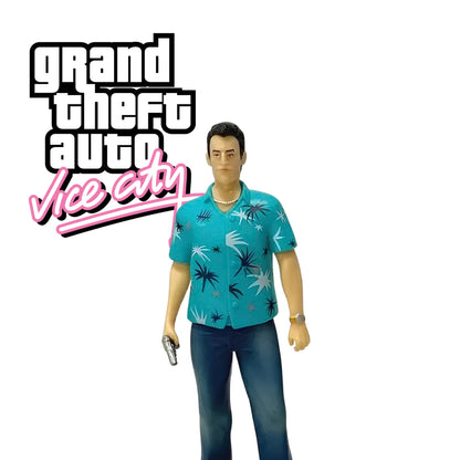 Front view of the Tommy Vercetti 18 cm GTA Vice City collectible display statue for gamers in India